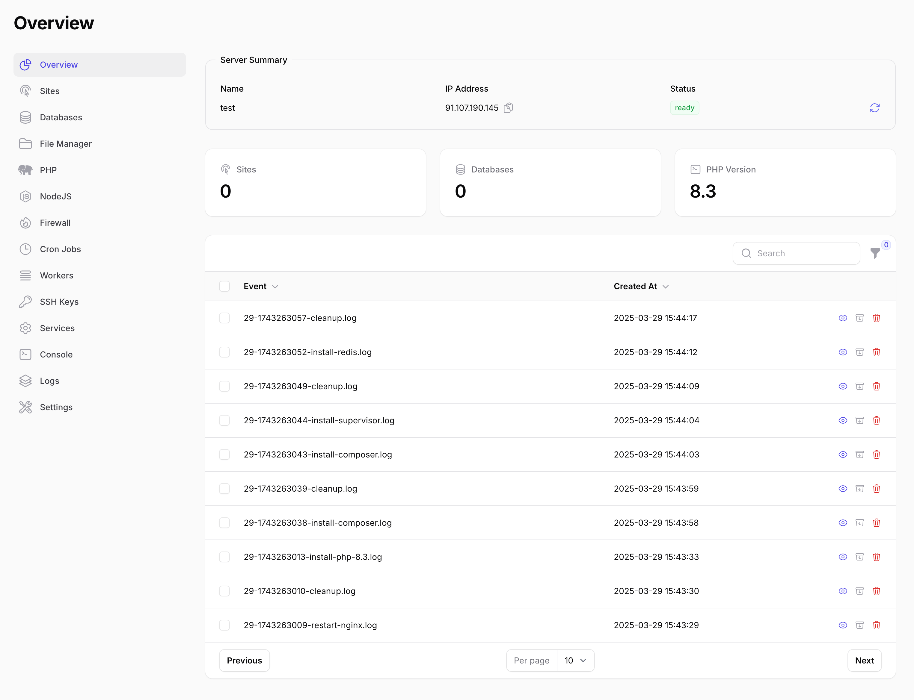 Server Overview