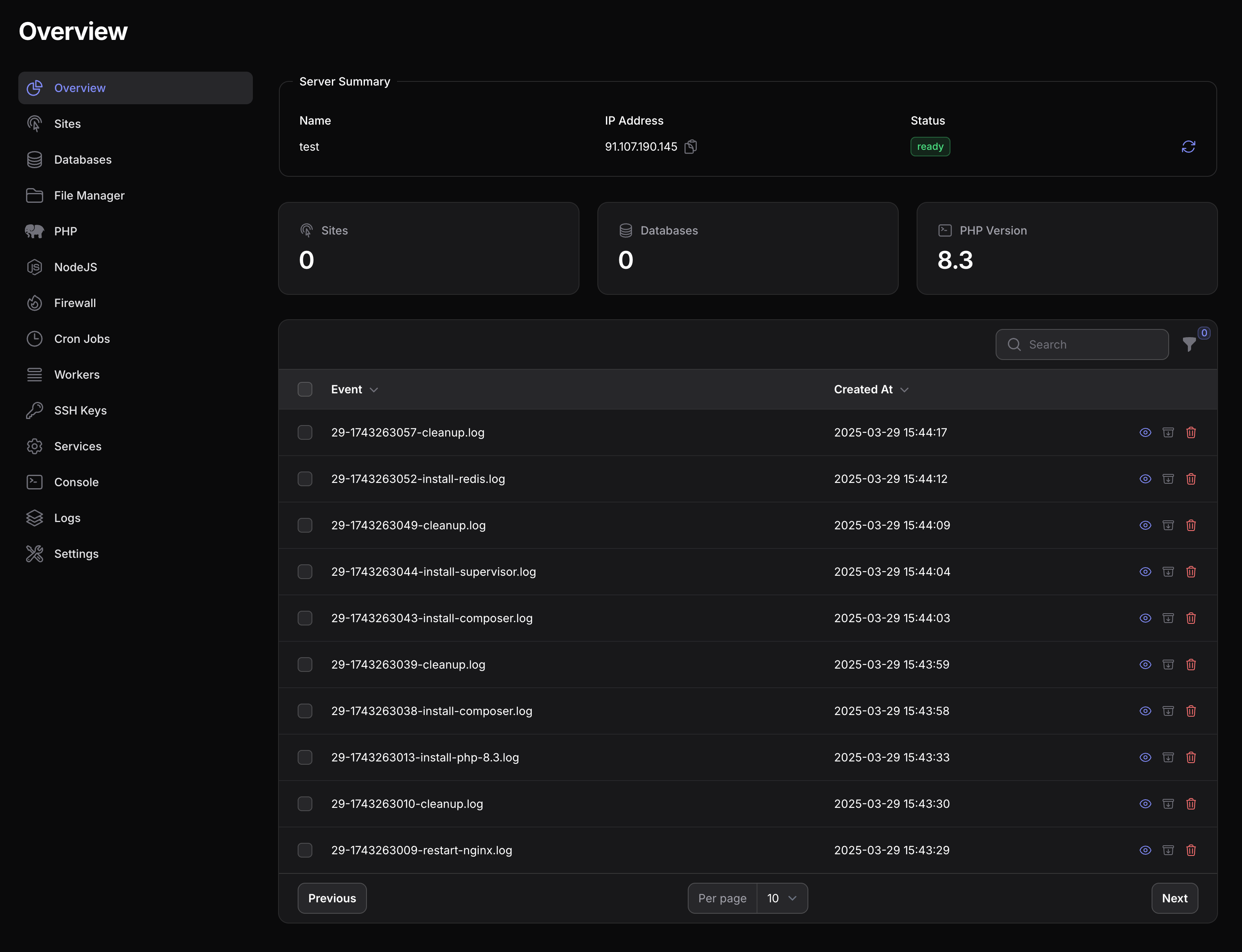 Server Overview